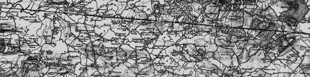 Old map of Smarden in 1895