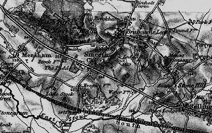 Old map of Smeeth in 1895