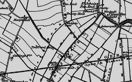Old map of Smeeth, The in 1893