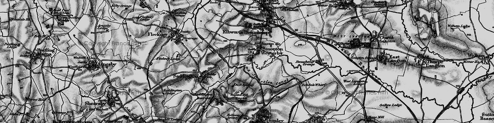 Old map of Smeeton Westerby in 1898