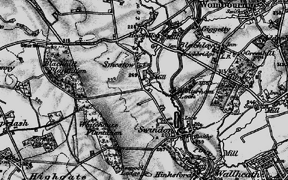 Old map of Smestow in 1899