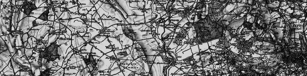 Old map of Smestow in 1899