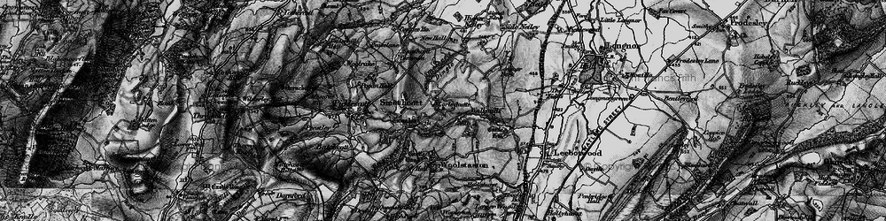 Old map of Smethcott in 1899