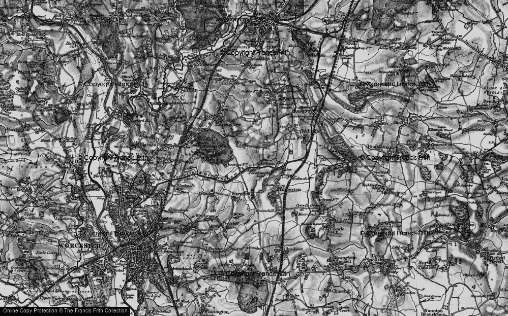 Old Map of Smite Hill, 1898 in 1898