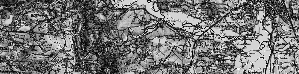 Old map of Leigh Brook in 1898