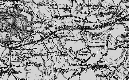 Old map of Smith's Green in 1897