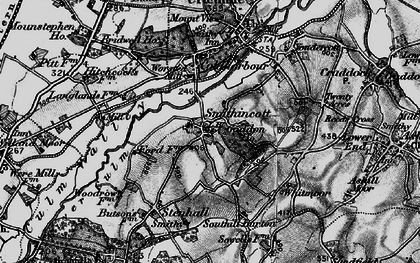 Old map of Smithincott in 1898