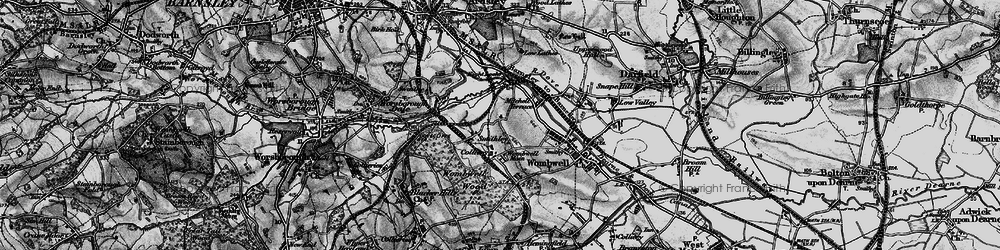 Old map of Smithley in 1896