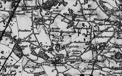 Old map of Woodhouse Cottage in 1896