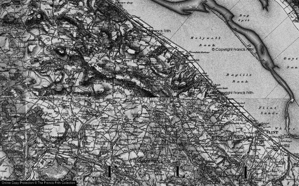 Old Map of Smithy Gate, 1896 in 1896