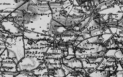 Old map of Smithy Green in 1896