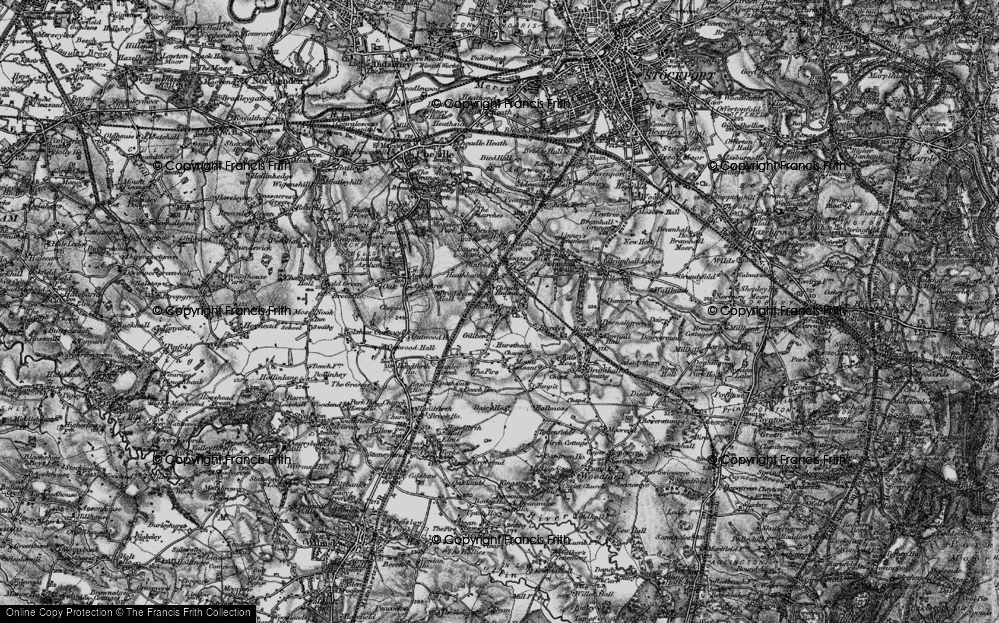 Old Map of Smithy Green, 1896 in 1896