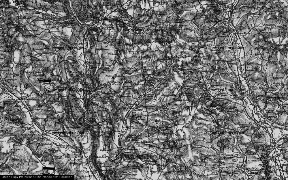 Old Map of Smithy Houses, 1895 in 1895