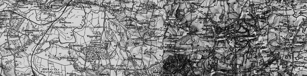 Old map of Smock Alley in 1895
