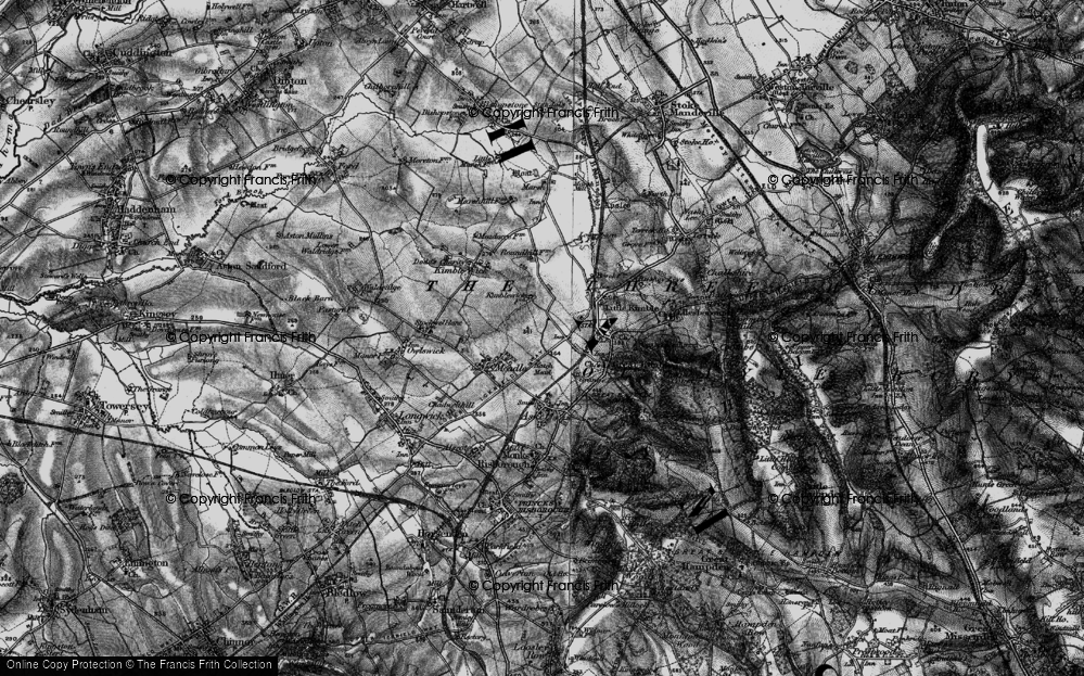 Old Map of Smokey Row, 1895 in 1895