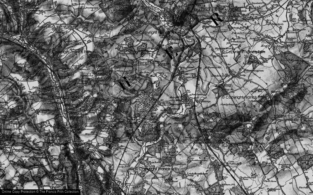 Old Map of Smug Oak, 1896 in 1896