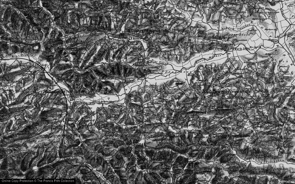Old Map of Snagshall, 1895 in 1895