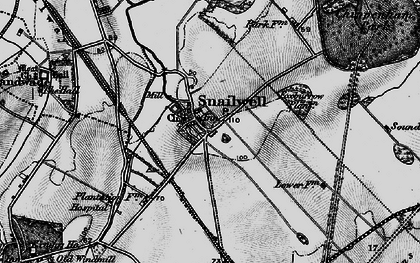 Old map of Snailwell in 1898