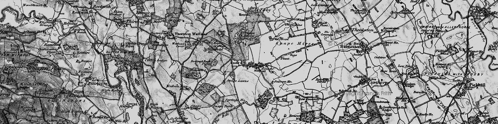 Old map of Bogs Plantn in 1897