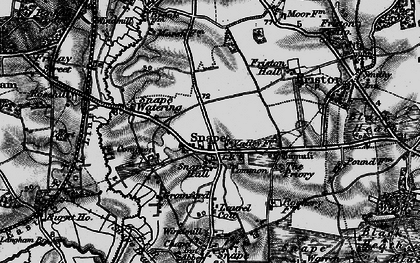 Old map of Snape in 1898