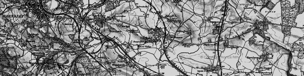 Old map of Snape Hill in 1896