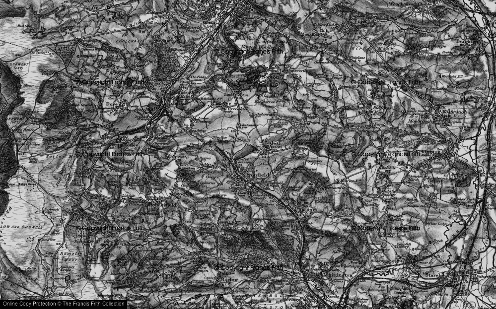 Old Map of Snape Hill, 1896 in 1896