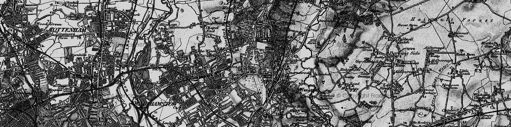 Old map of Snaresbrook in 1896