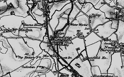 Old map of Snarestone in 1895