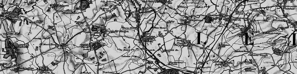 Old map of Snarestone in 1895