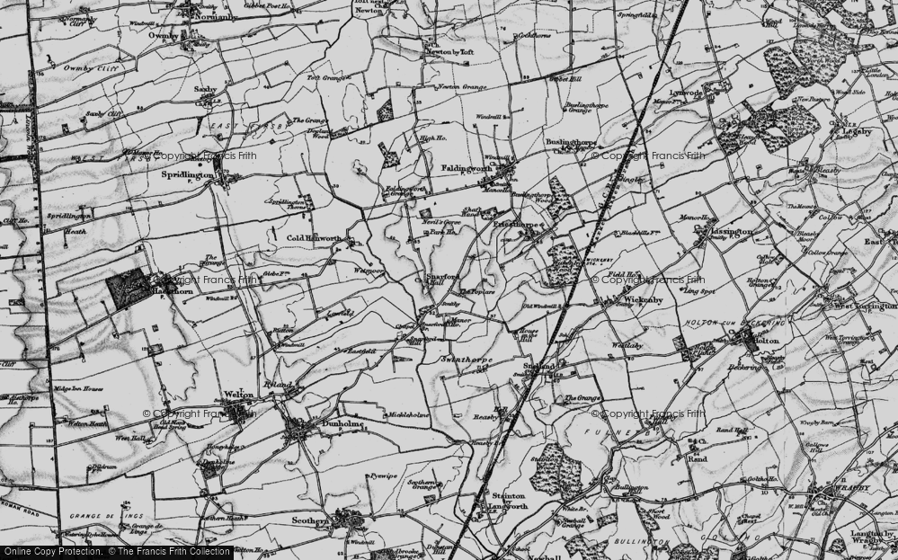 Old Map of Snarford, 1899 in 1899
