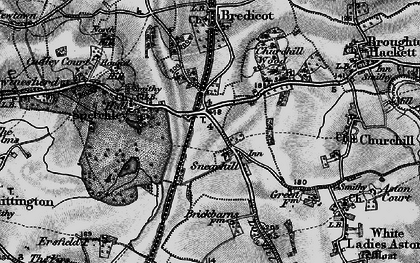 Old map of Bredicot in 1898