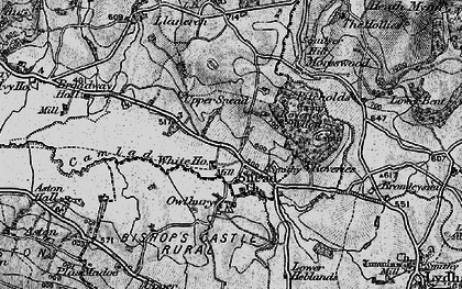 Old map of Snead in 1899