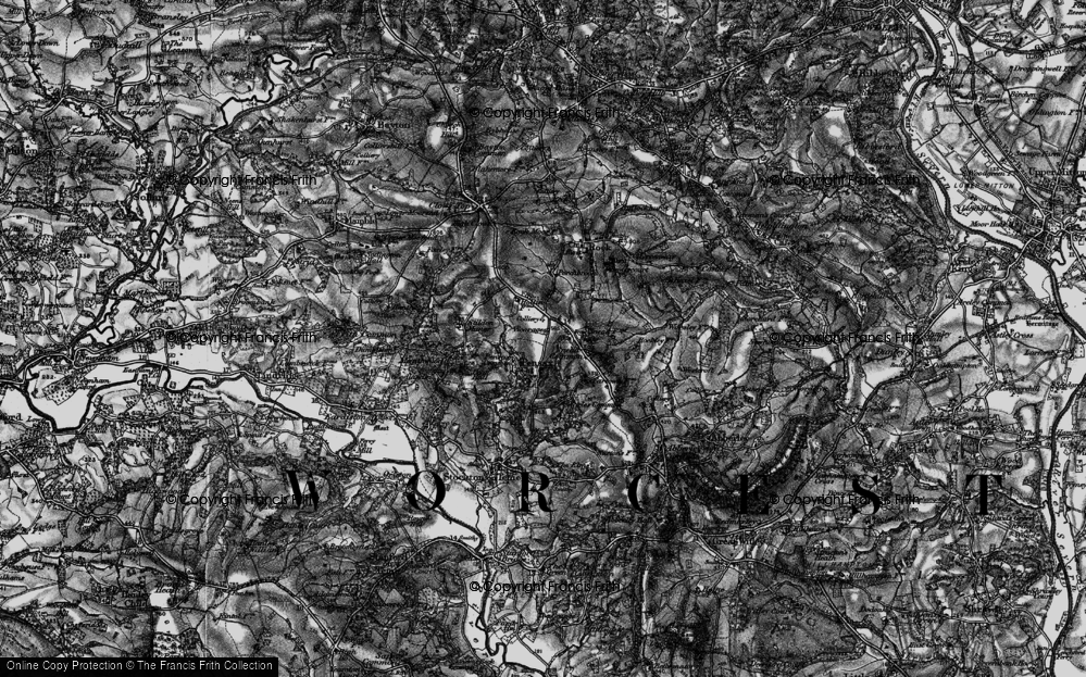 Old Map of Snead Common, 1898 in 1898