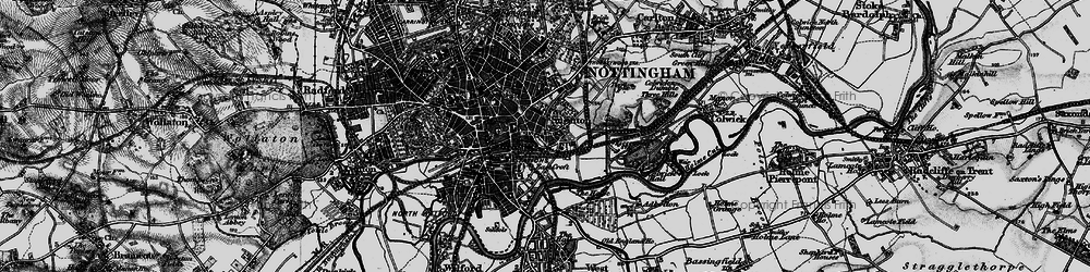 Old map of Sneinton in 1899