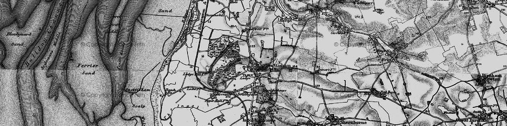 Old map of Snettisham in 1898