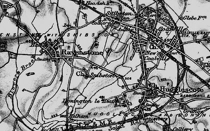 Old map of Snibston in 1895