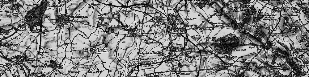 Old map of Snibston in 1895