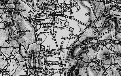 Old map of Snig's End in 1896