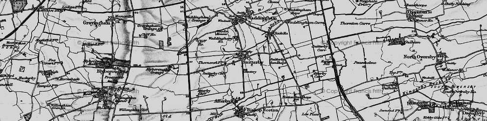 Old map of Snitterby in 1898