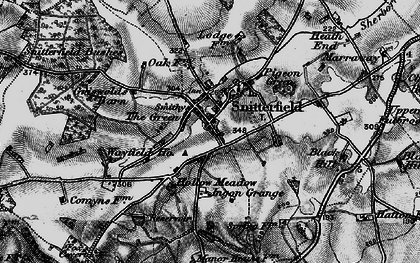 Old map of Snitterfield in 1898