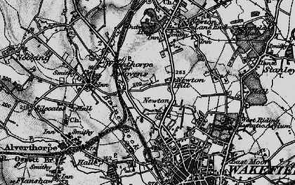 Old map of Snow Hill in 1896