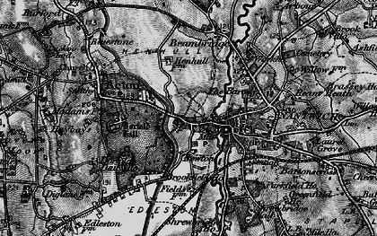 Old map of Snow Hill in 1897