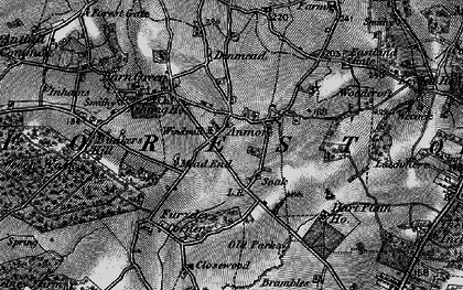 Old map of Soake in 1895