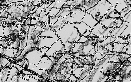 Old map of Soar in 1899