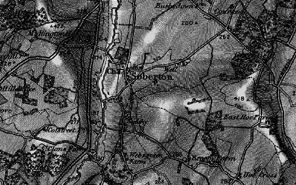 Old map of Soberton in 1895