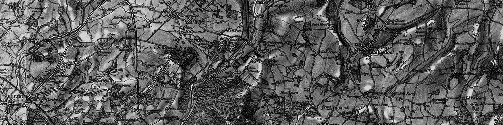 Old map of Soberton Heath in 1895