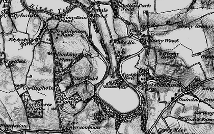 Old map of Sockburn in 1898