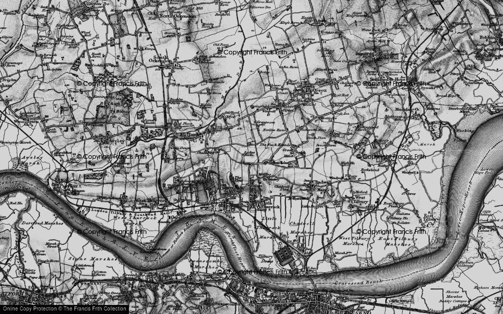 Old Map of Socketts Heath, 1896 in 1896