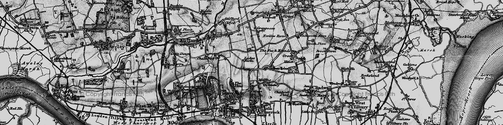 Old map of Socketts Heath in 1896