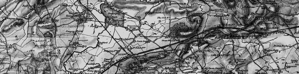 Old map of Sodom in 1898